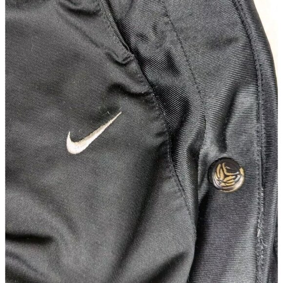 VTG Y2K Nike Tear Away Track Pants Shiny Baggy Breakaway Warm Up Snap Men's M - Picture 7 of 12